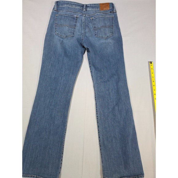 Lucky Brand Straight Leg Jeans Medium Wash 90s Relaxed Coastal Cowgirl Boho 8/29 - Picture 9 of 11